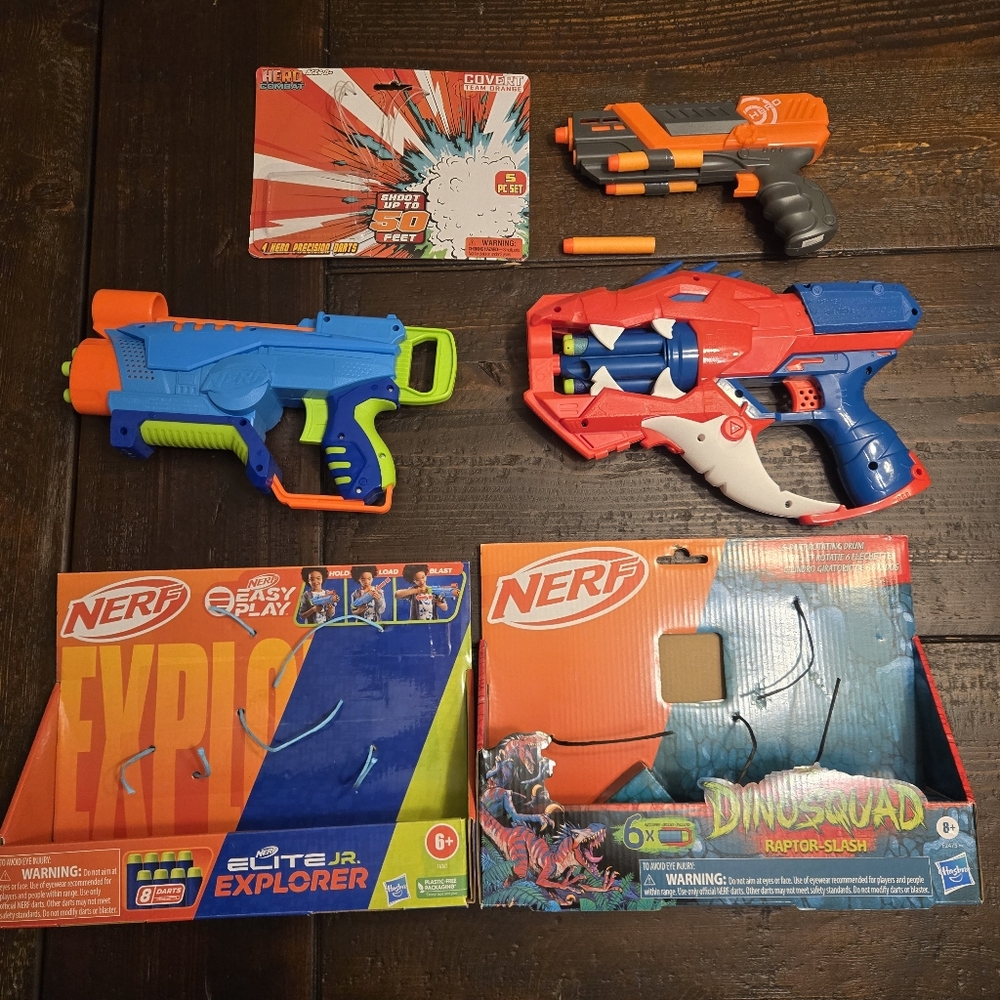 Nerf Elite Jr Explorer and DinoSquad Blaster Bundle Bundle